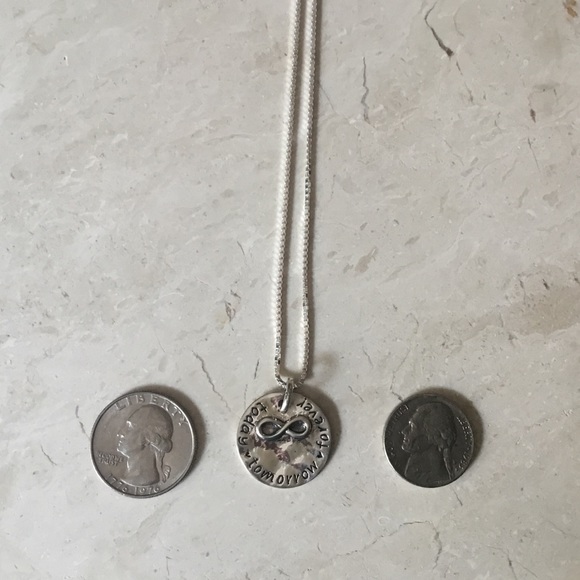 Sterling “Today Tomorrow Forever” 
Necklace - Picture 12 of 16